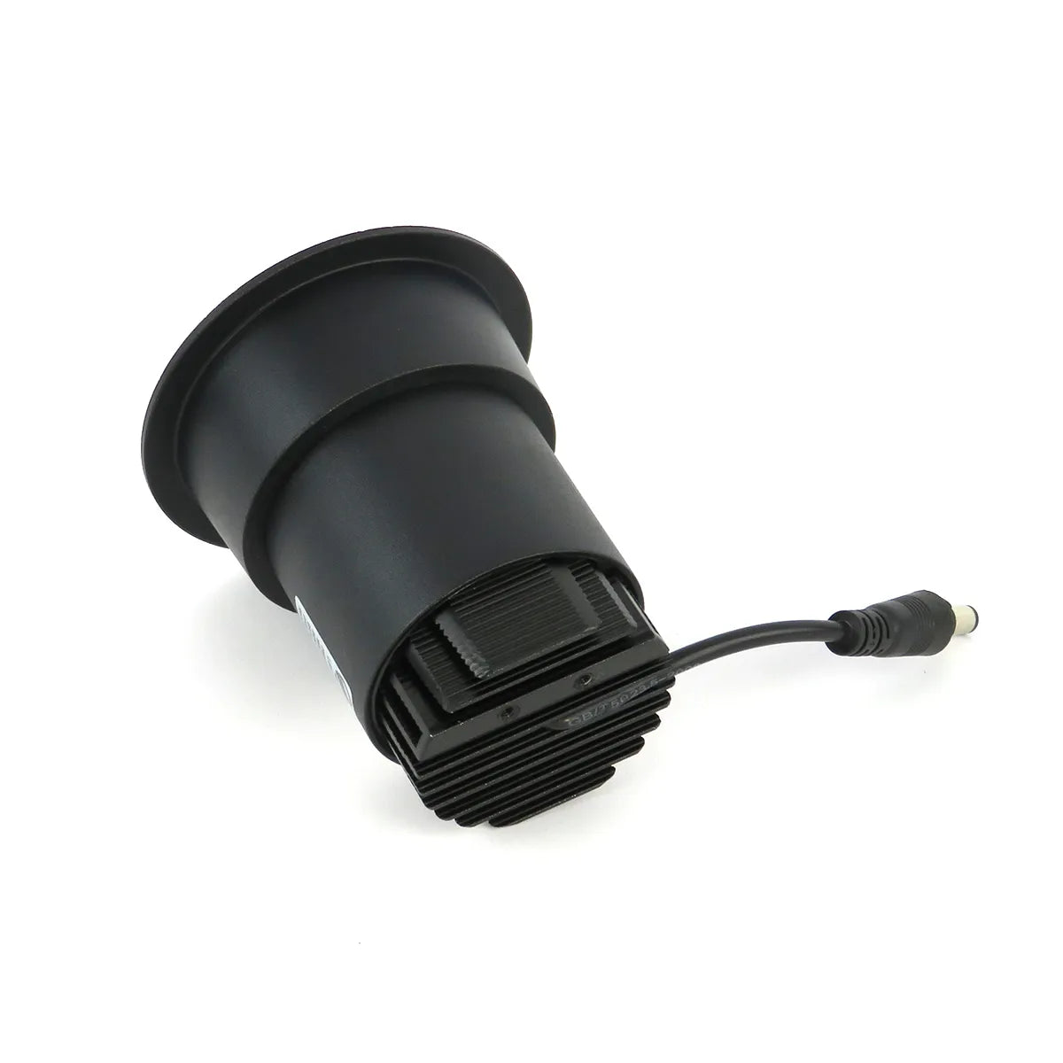 Spot encastrable LED noir 5W 3000K blanc chaud ⌀80mm Anti éblouissant