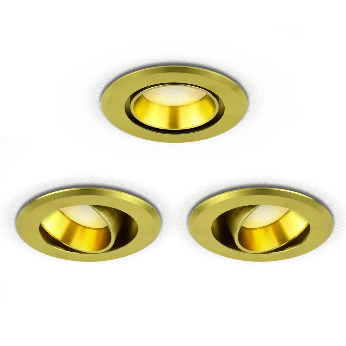 Spot encastrable LED Golden 5W 3000K blanc chaud ⌀70mm inclinable