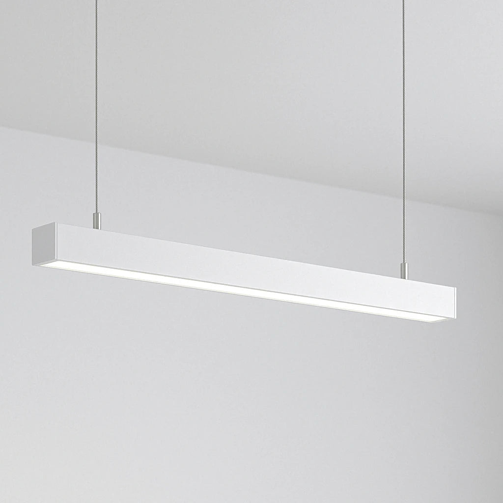 Barre lumineuse LED suspendue blanche 150 cm 48 W connectable
