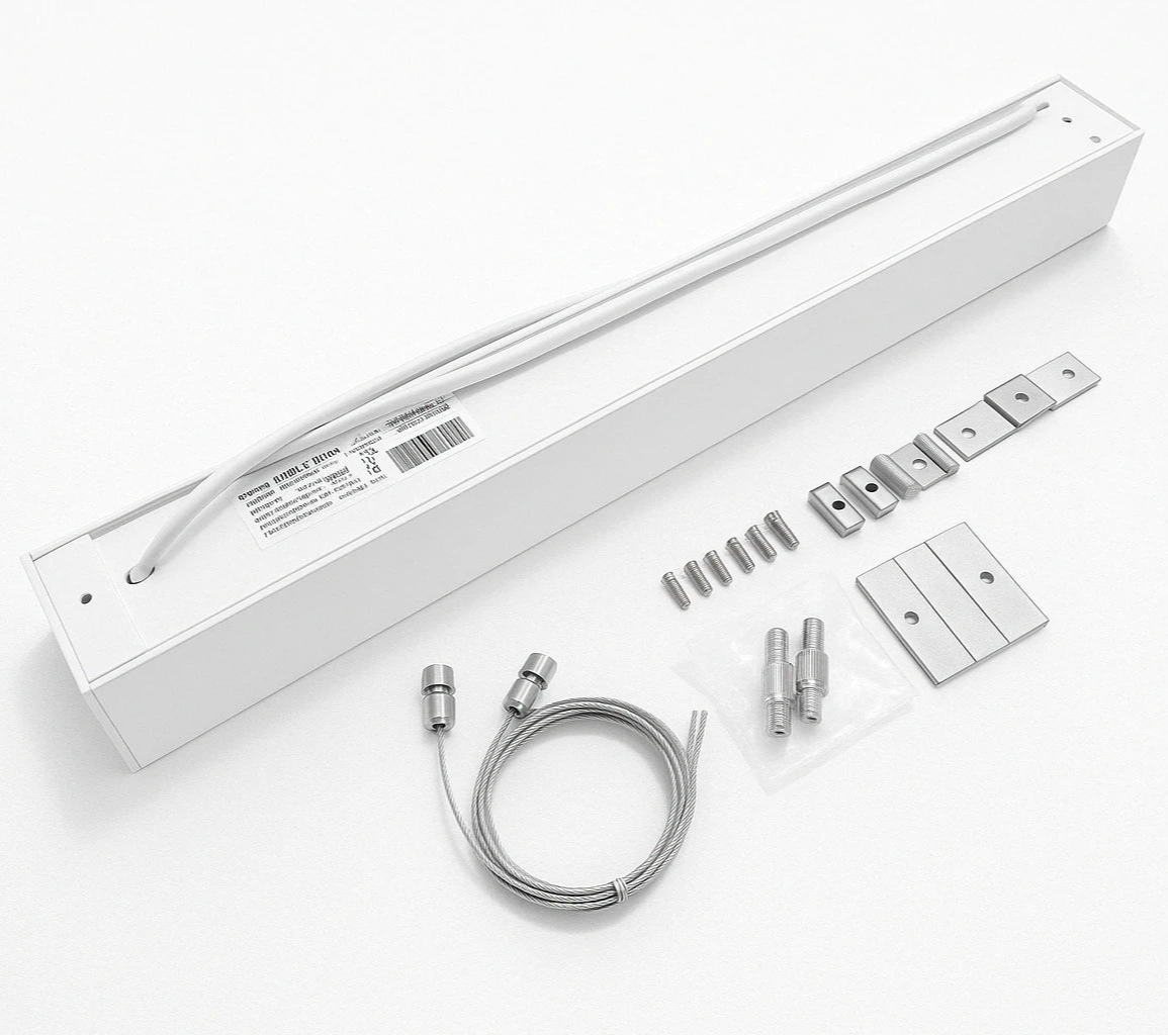 Barre lumineuse LED suspendue blanche 150 cm 48 W connectable