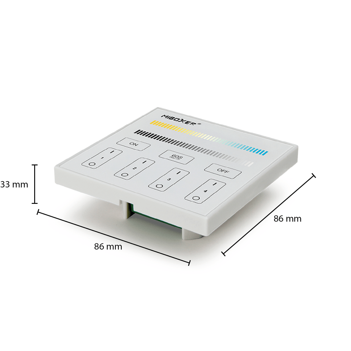 Commande murale Mi-Light 4 groupes | CCT
