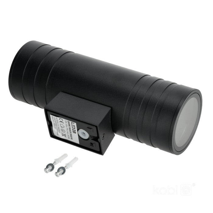 Applique murale LED bidirectionnelle 90x260mm ronde GU10 IP54