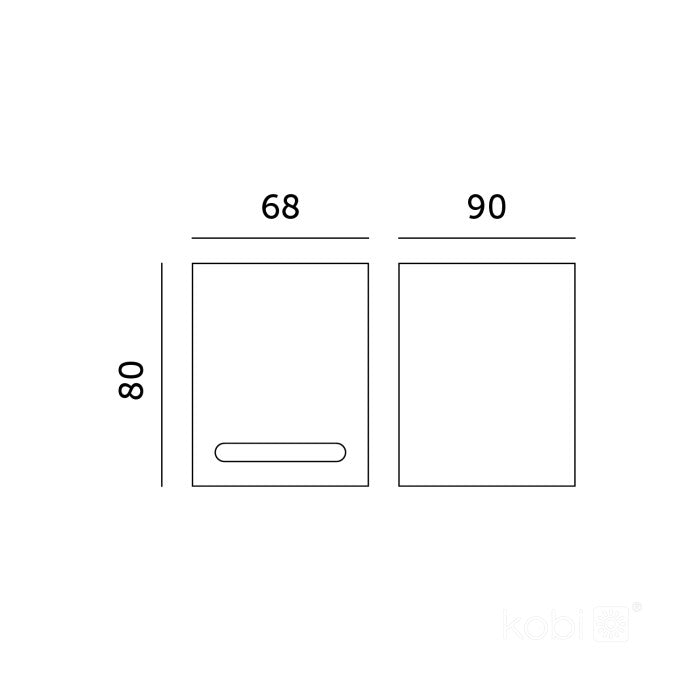 Applique murale LED GU10 80mm IP54