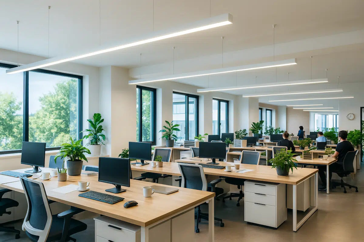 Hangende LED Lichtbalk Wit 60cm 18W Koppelbaar