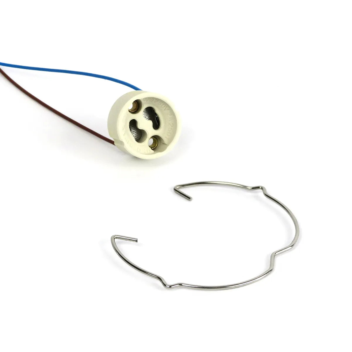 Encastré LED GU10 IP20 blanc ⌀84mm inclinable