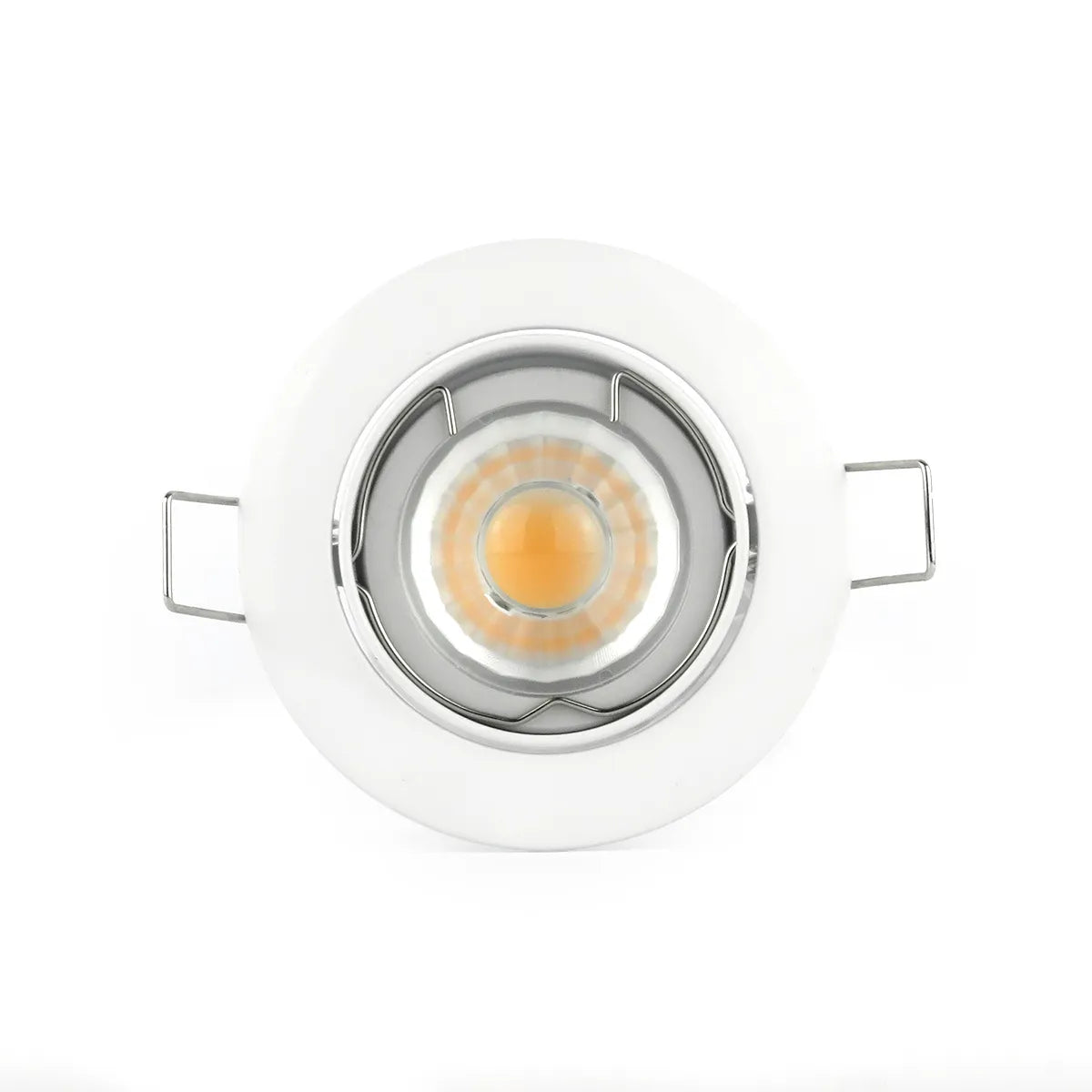 Encastré LED GU10 IP20 blanc ⌀84mm inclinable
