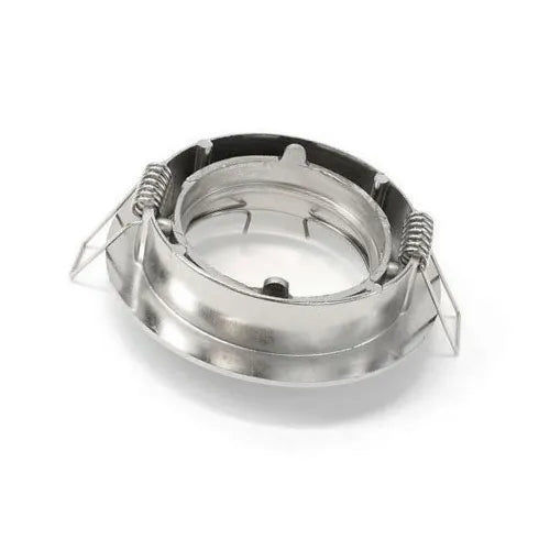 Encastré LED GU10 IP20 argent ⌀84mm inclinable