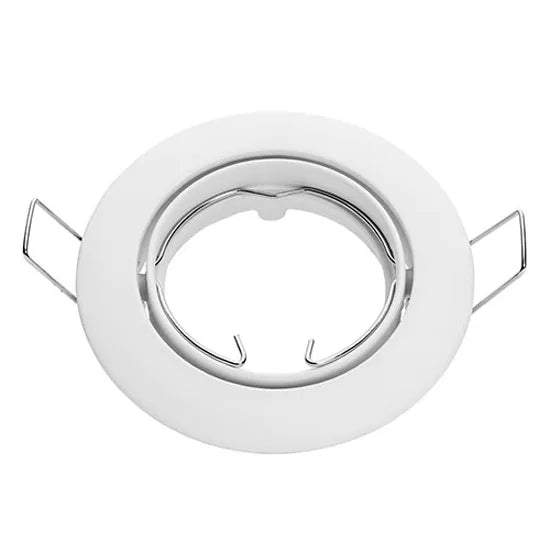 Encastré LED GU10 IP20 blanc ⌀84mm inclinable