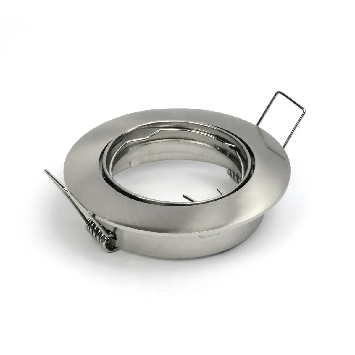 Encastré LED GU10 IP20 argent ⌀84mm inclinable