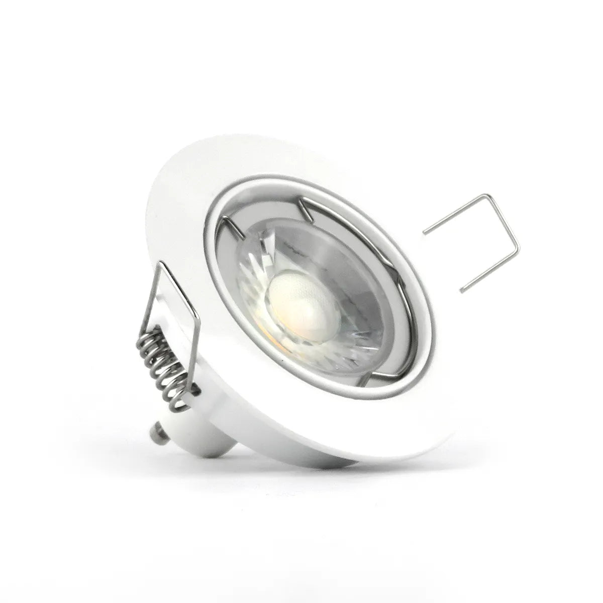 Encastré LED GU10 IP20 blanc ⌀84mm inclinable