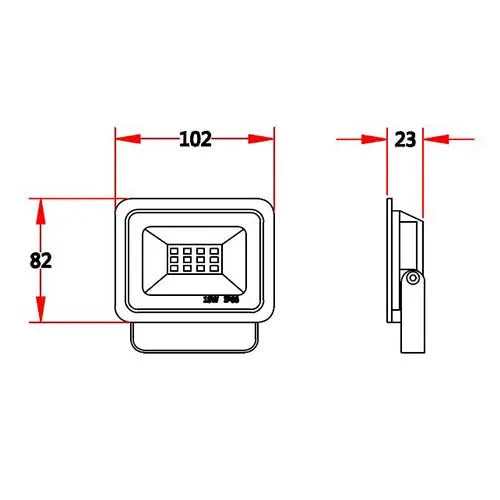 Projecteur LED 10W IP66 étanche