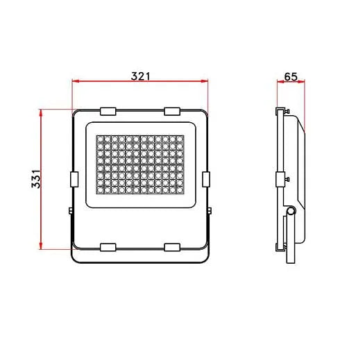 Projecteur LED 150W IP66 Etanche 150lm/W - Driver Philips Pro High lumen