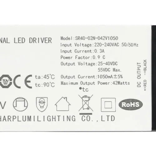 Driver LED Basique 36W 800mA / 40W 900mA / 45W 1050mA