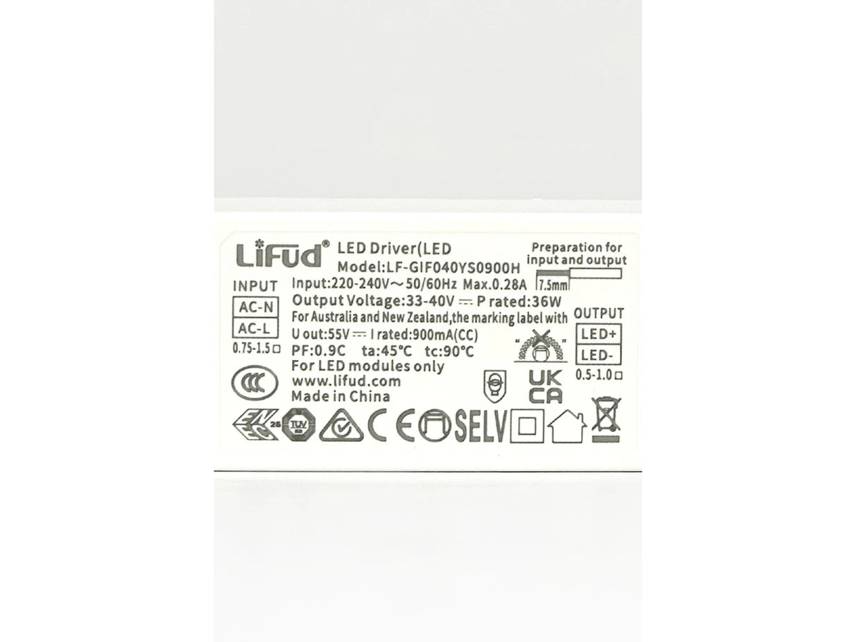 Driver LED sans scintillement 36W 800mA / 40W 900mA / 45W 1050mA