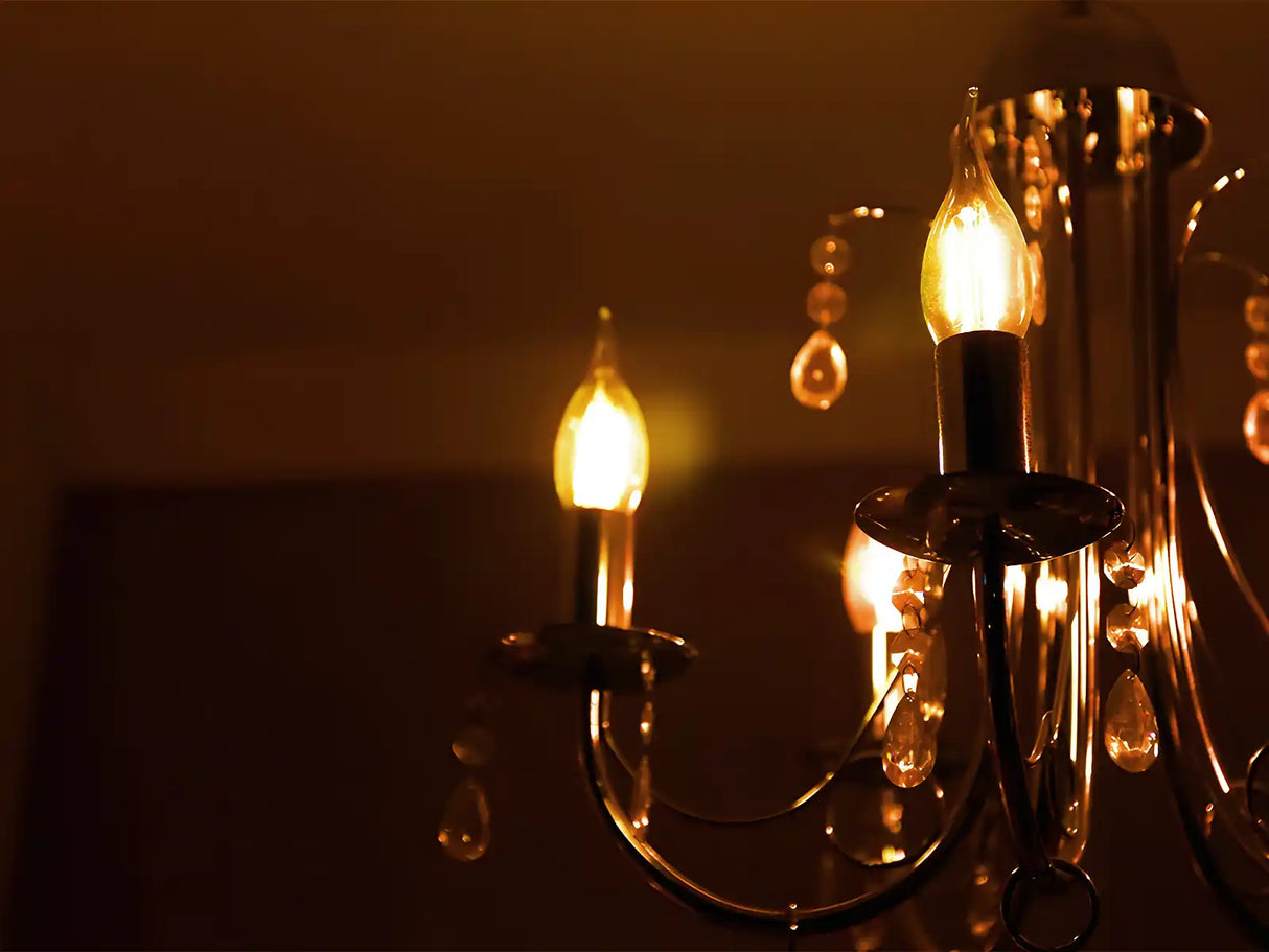 Lampe LED E14 flamme à filament 5W 2200K dimmable