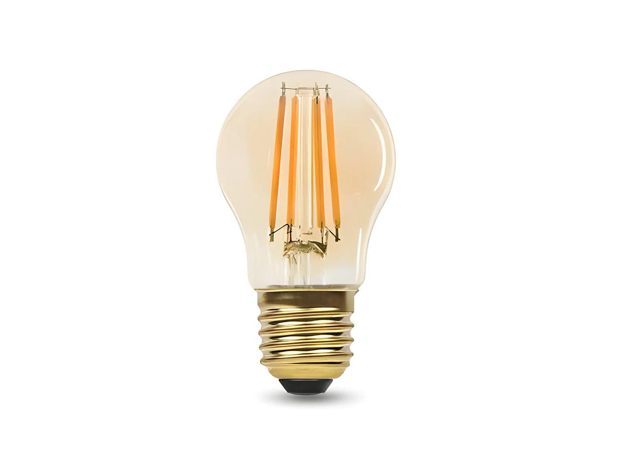 Lampe LED E27 filament P45 5W 2200K Ambre dimmable