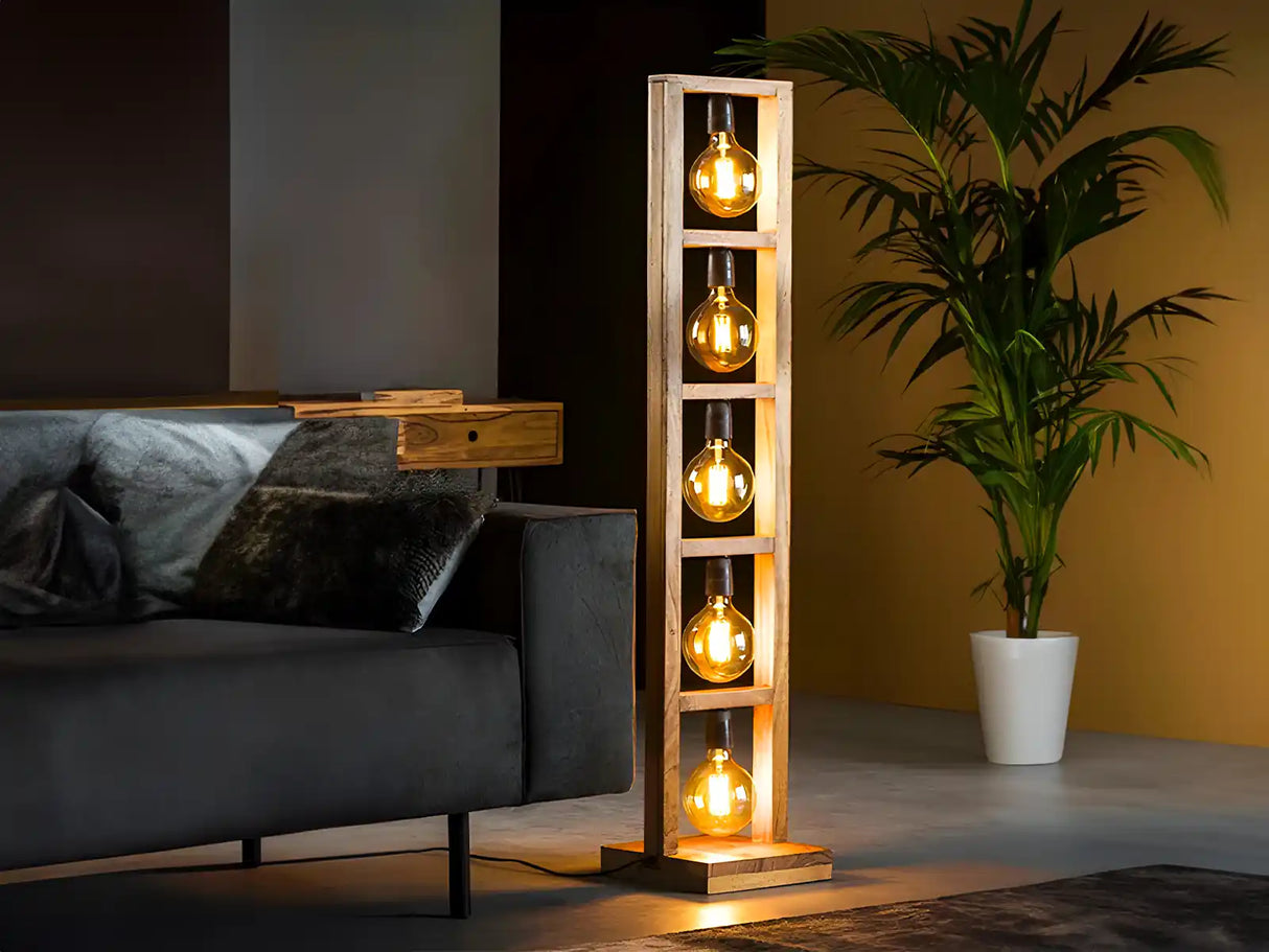 Lampe LED E27 filament G125 6W 2200K blanc dimmable