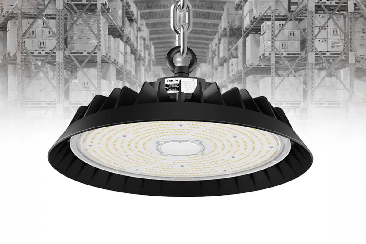 LED UFO Highbay 100W 150lm/W Driver LED Philips IP65 Dimmable