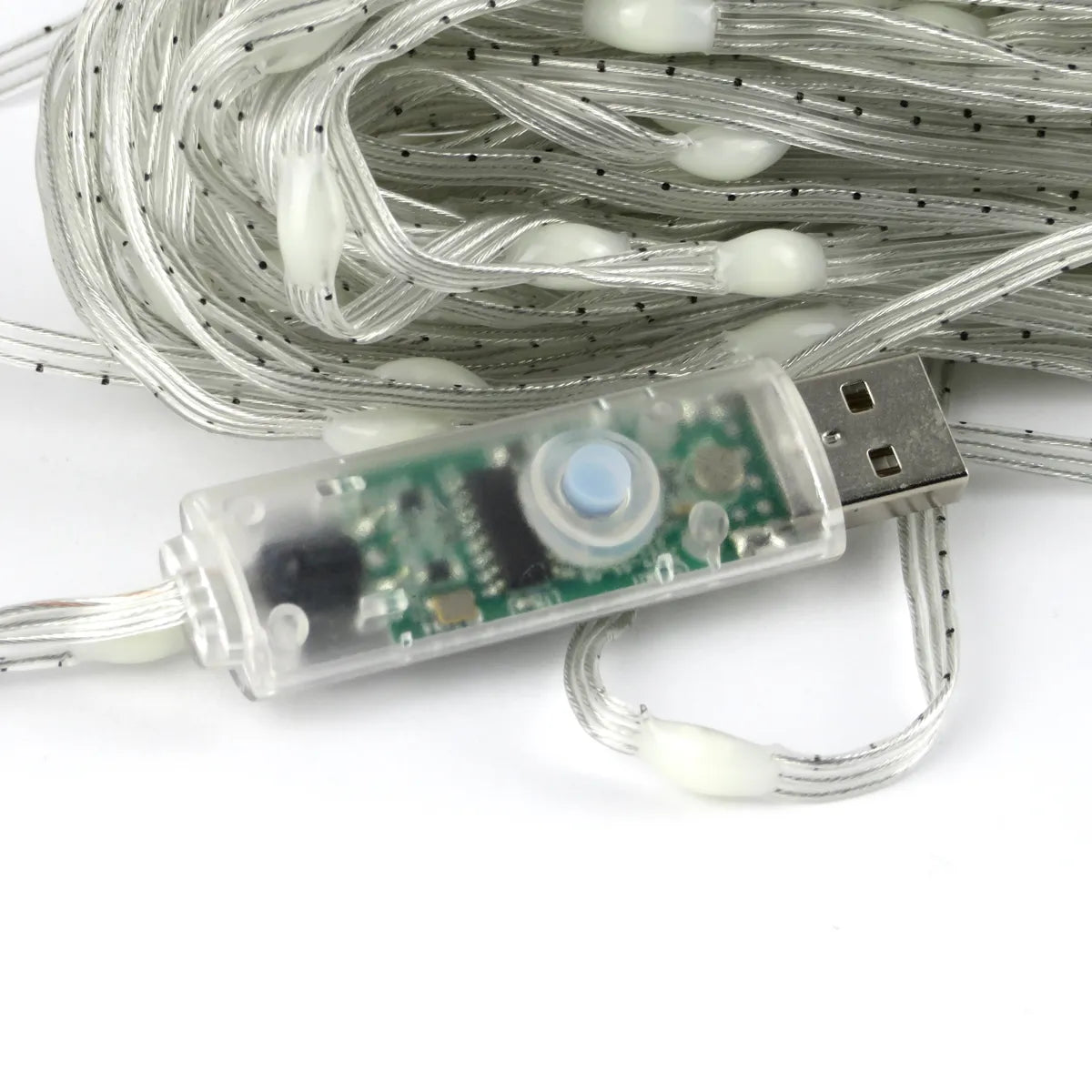 Lumières de Noël LED intelligentes Guirlande lumineuse RVB 10 mètres Contrôle par application 5 watts