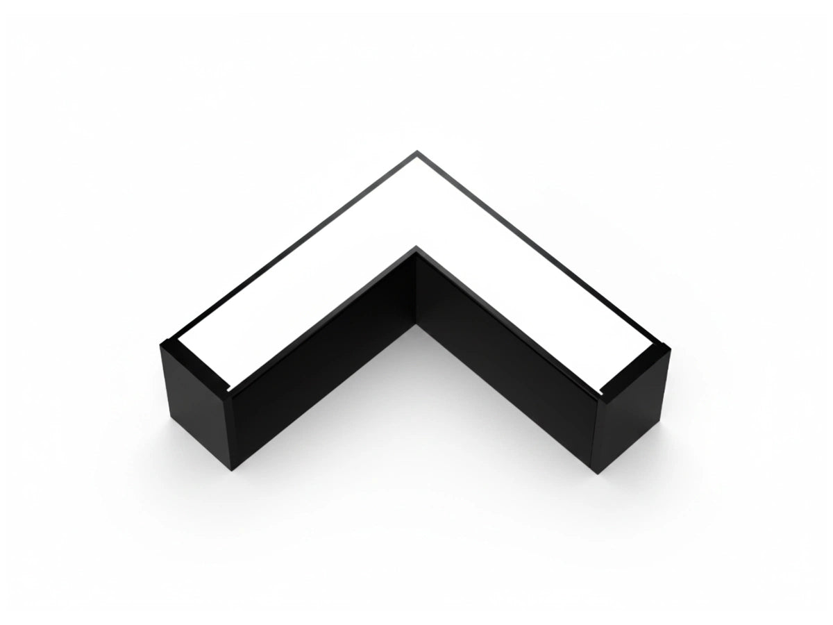 Connecteur en L 90° pour barres LED | Raccord d’angle pour cadres et formes carrées