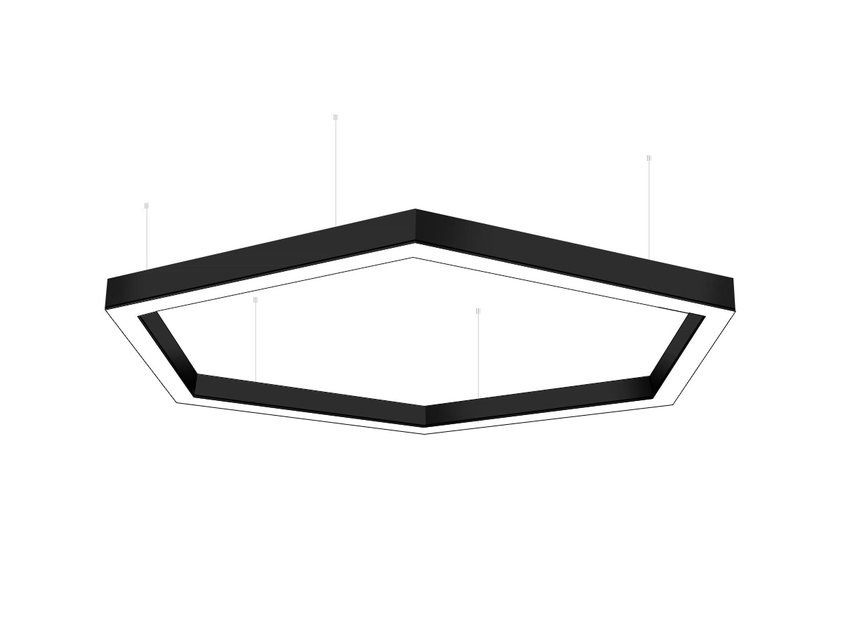 Connecteur en L 120° pour barres LED | Raccord d’angle pour formes hexagonales