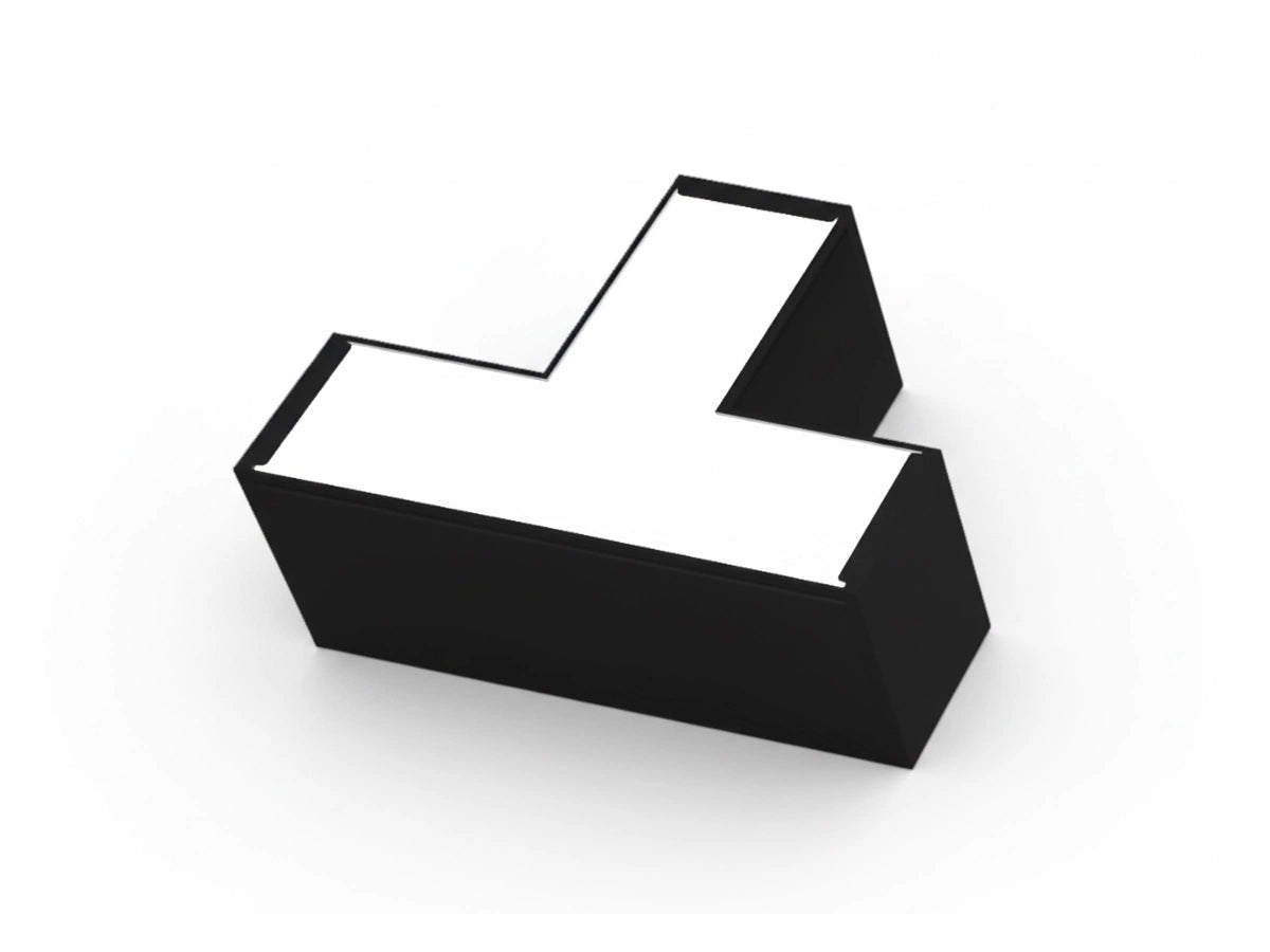 Connecteur en T pour barres LED | Jonction en T pour grilles et dérivations