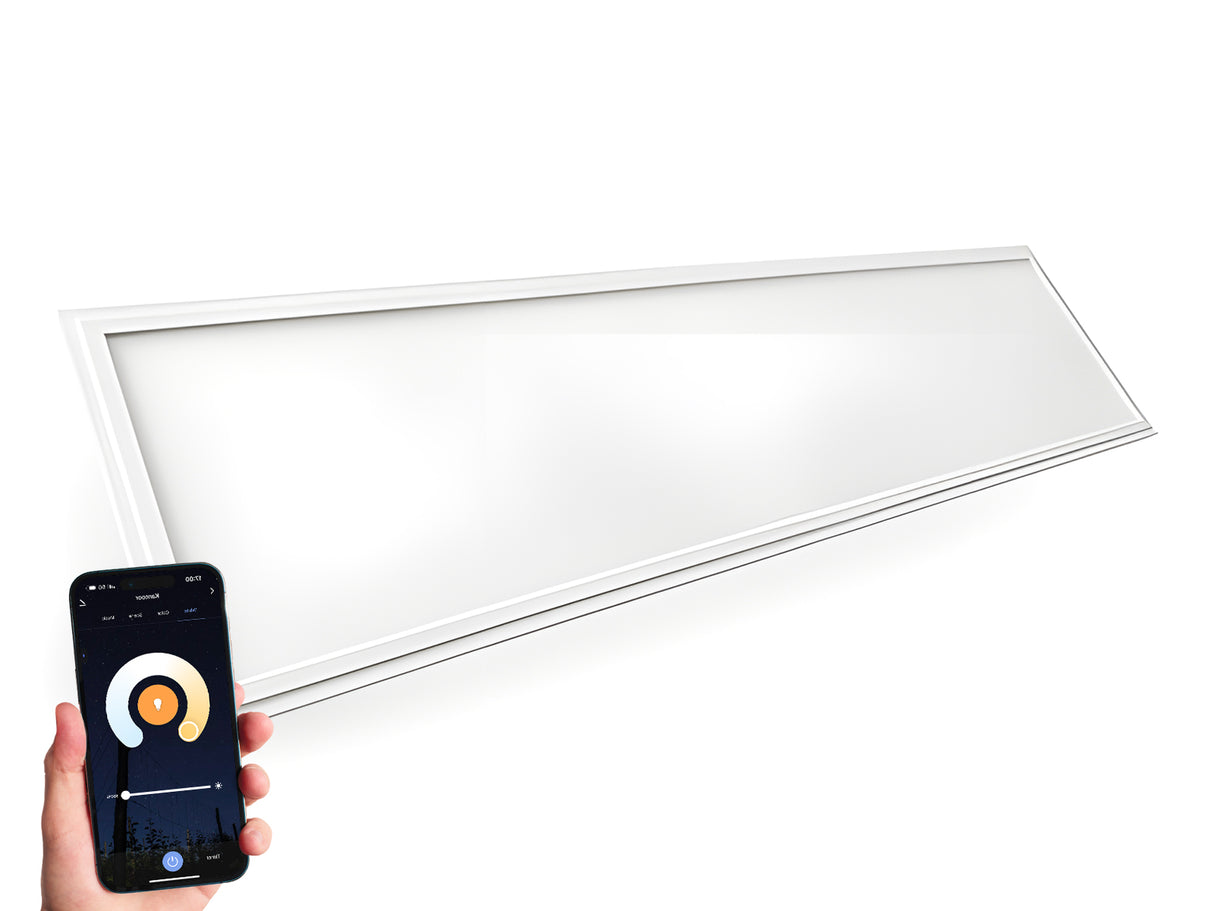 Panneau LED WiFi 30x120cm CCT 3000K - 6000K 50W 100lm/W Edge-lit