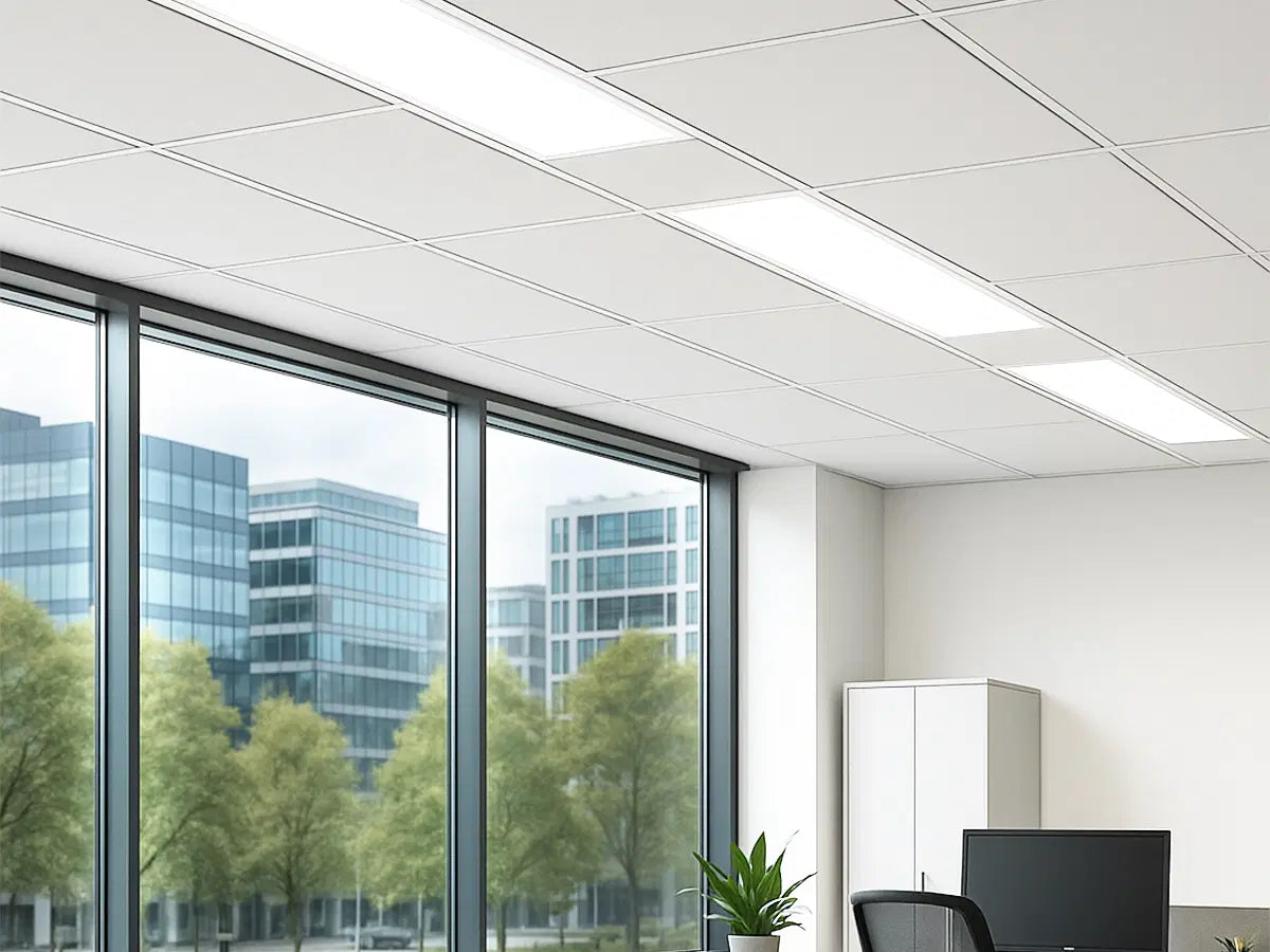 Panneau LED 30x120 cm 28 W 150 lm/W avec détecteur