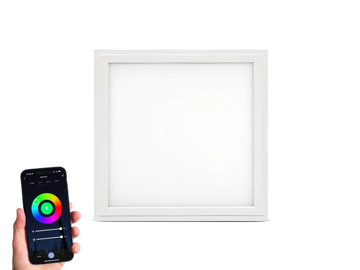 Panneau LED WiFi 30x30cm RGB+CCT 18W Edge-lit