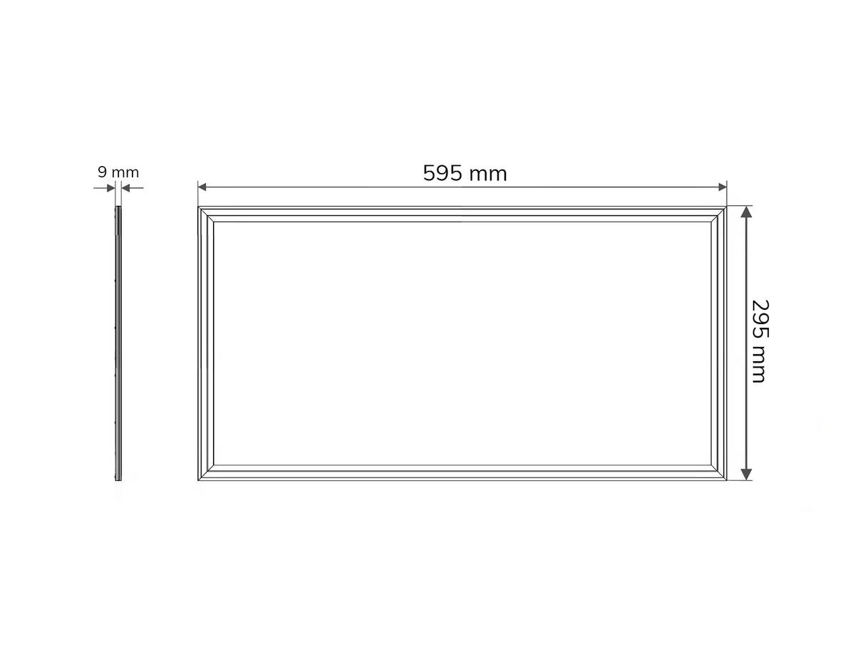 Panneau LED 30x60cm 24W 100lm/W