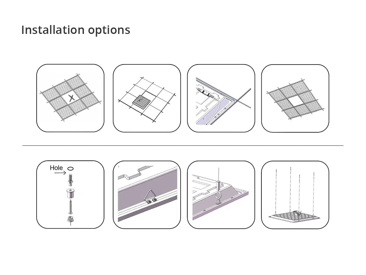 Panneau LED WiFi 60x60cm CCT 3000K - 6000K 36W 100lm/W Edge-lit