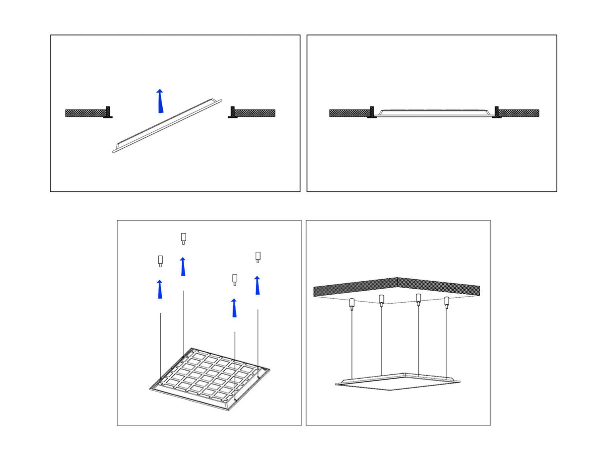 Panneau LED 30x120cm UGR<9 28W 140lm/W