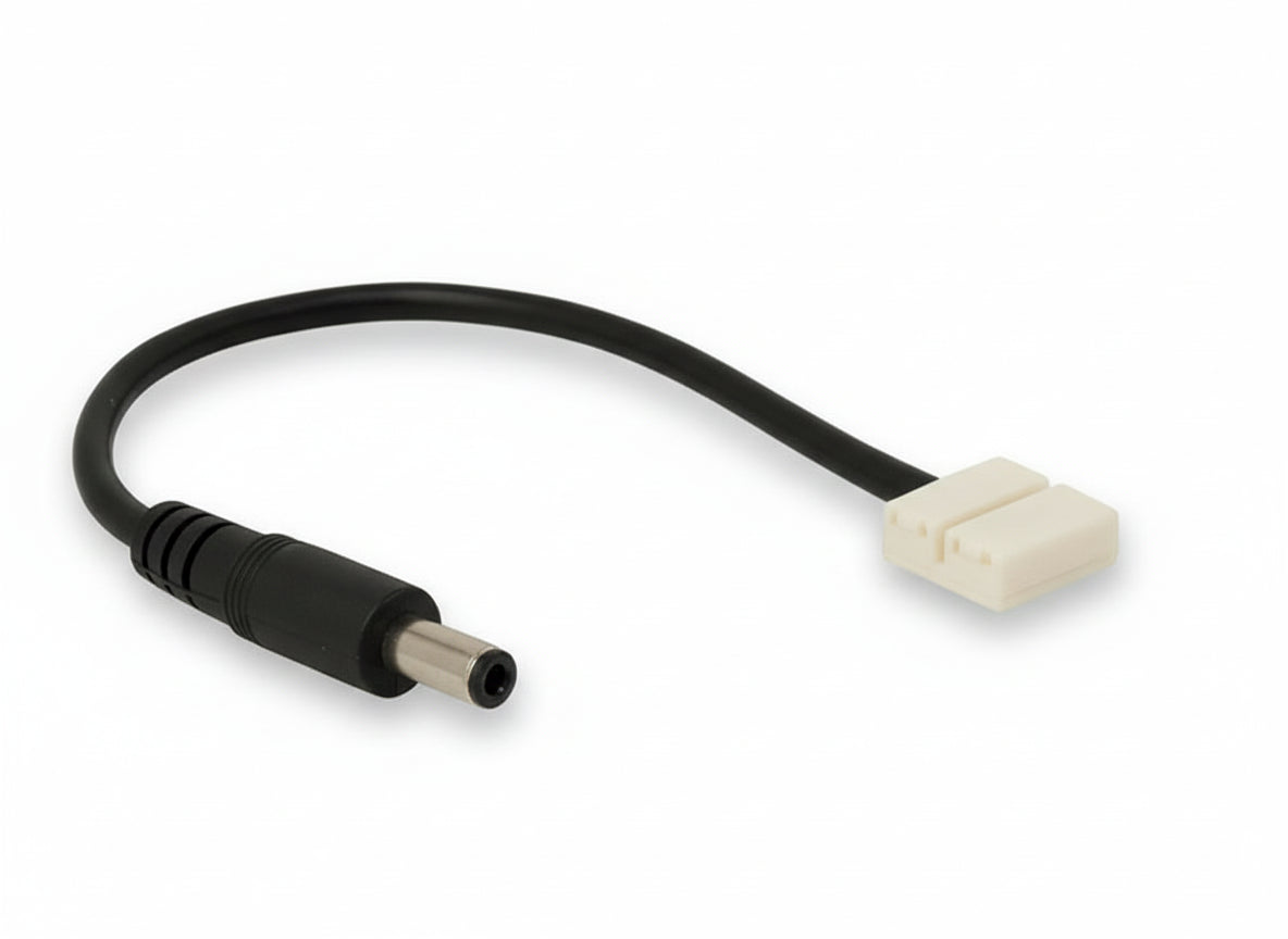 Connecteur ruban LED 8mm avec prise DC