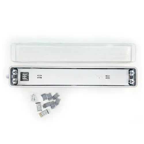 Luminaire fluorescent LED T8 résistant à l'eau 60 cm double