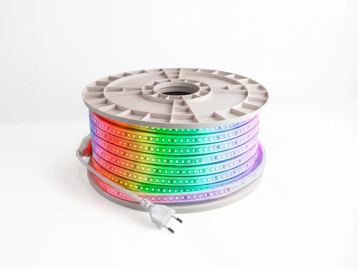 Ruban LED RGB multicolore 60 LED/m 220V | 50m IP65