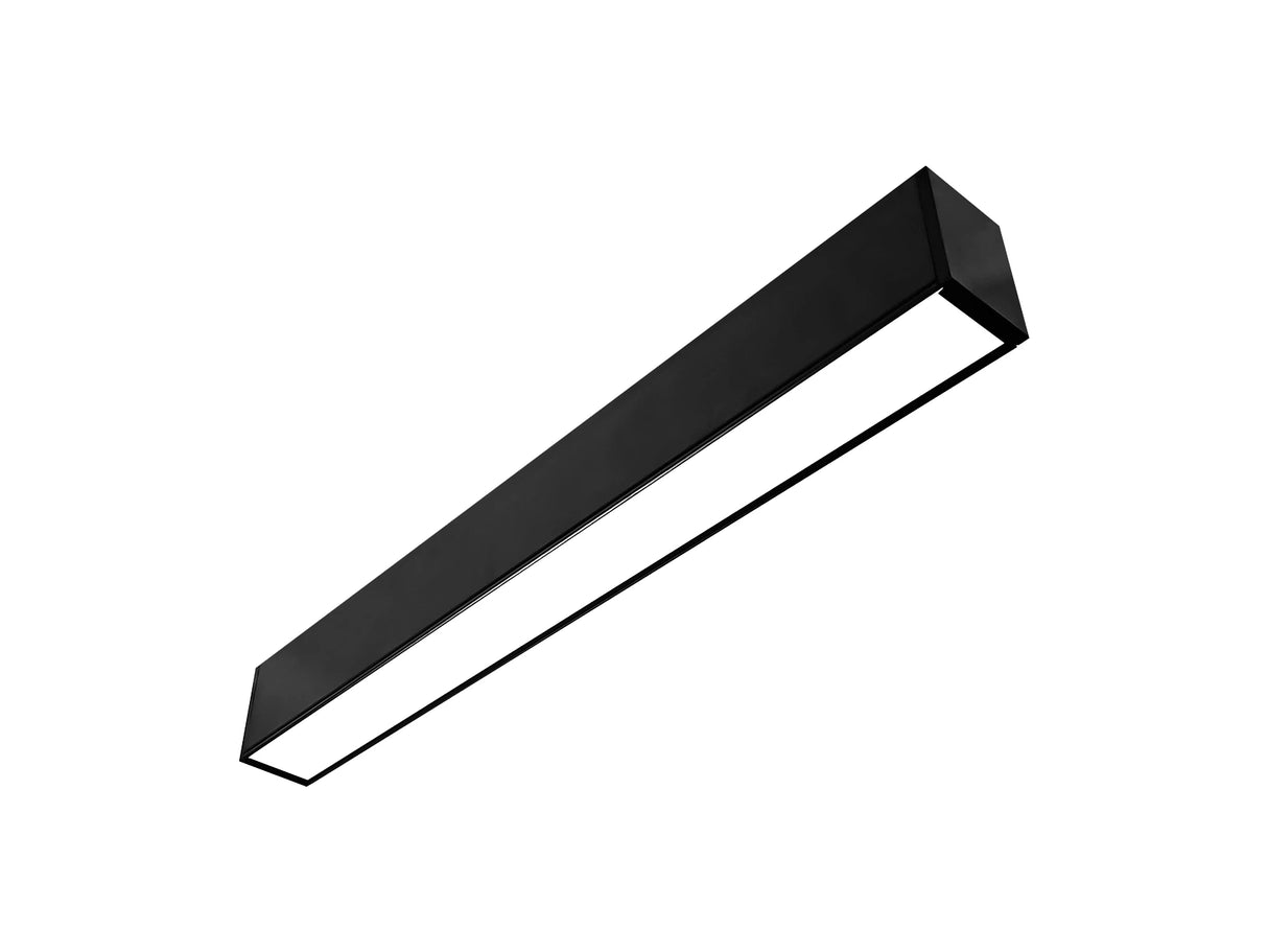 Hangende LED Lichtbalk zwart 60cm 18W Koppelbaar