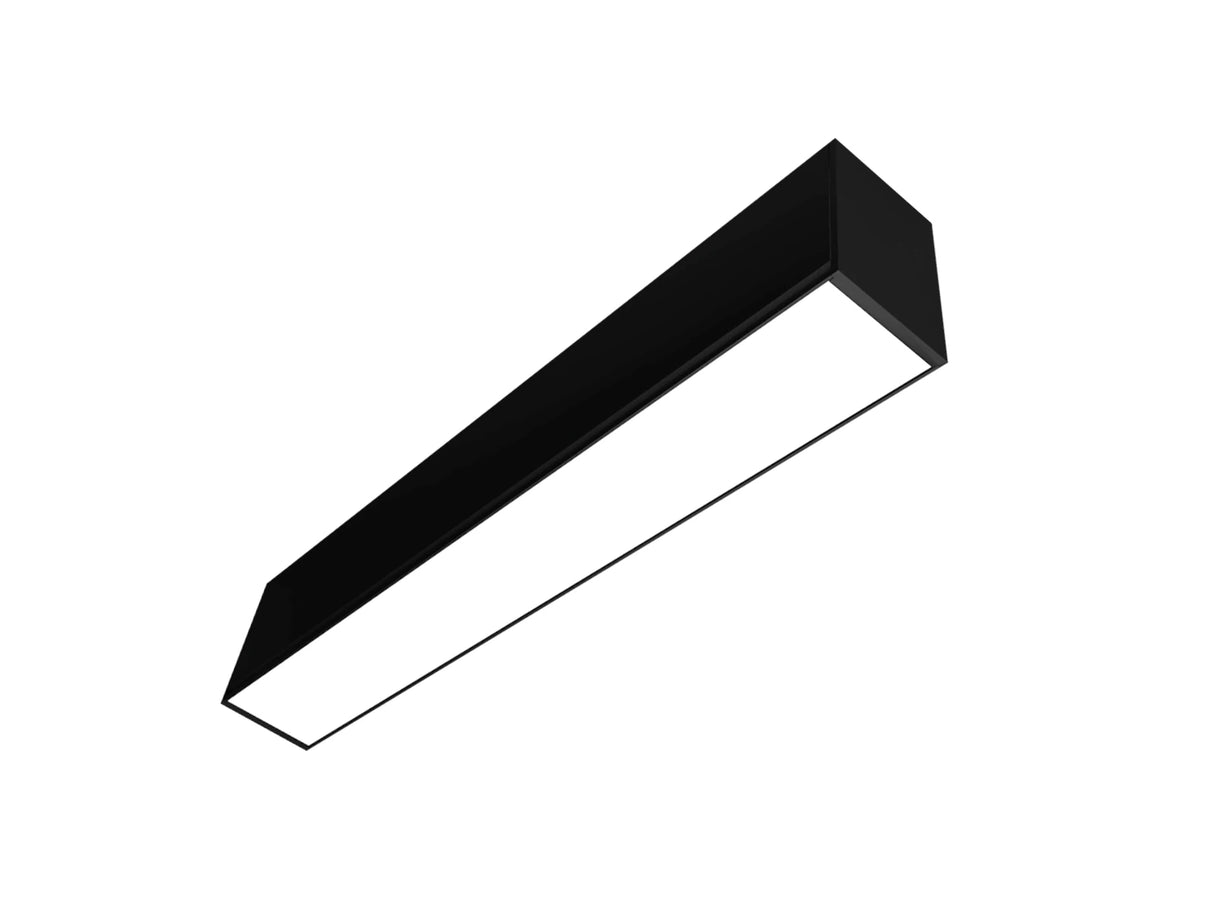 Hangende LED Lichtbalk zwart 60cm 18W Koppelbaar