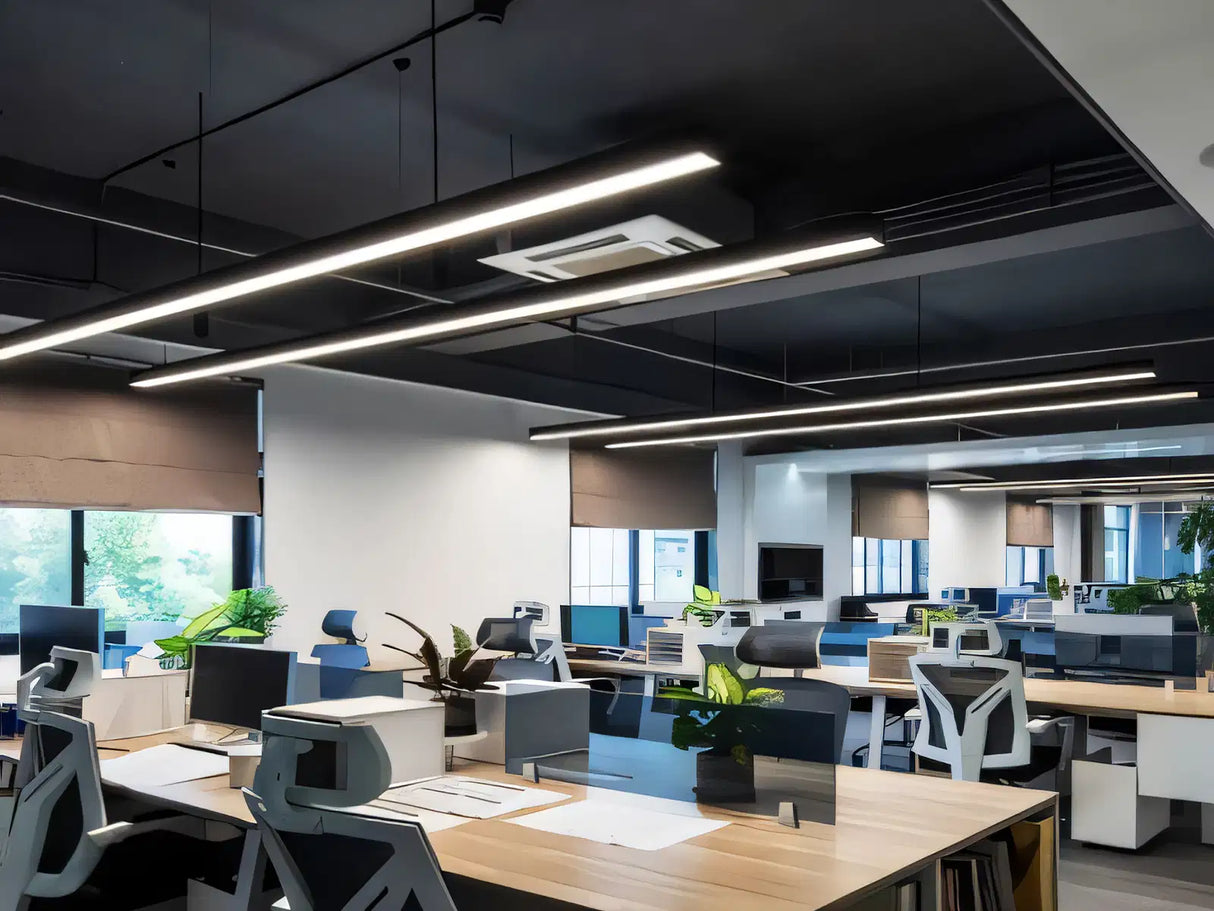 Barre lumineuse LED suspendue blanche 150 cm 48 W connectable