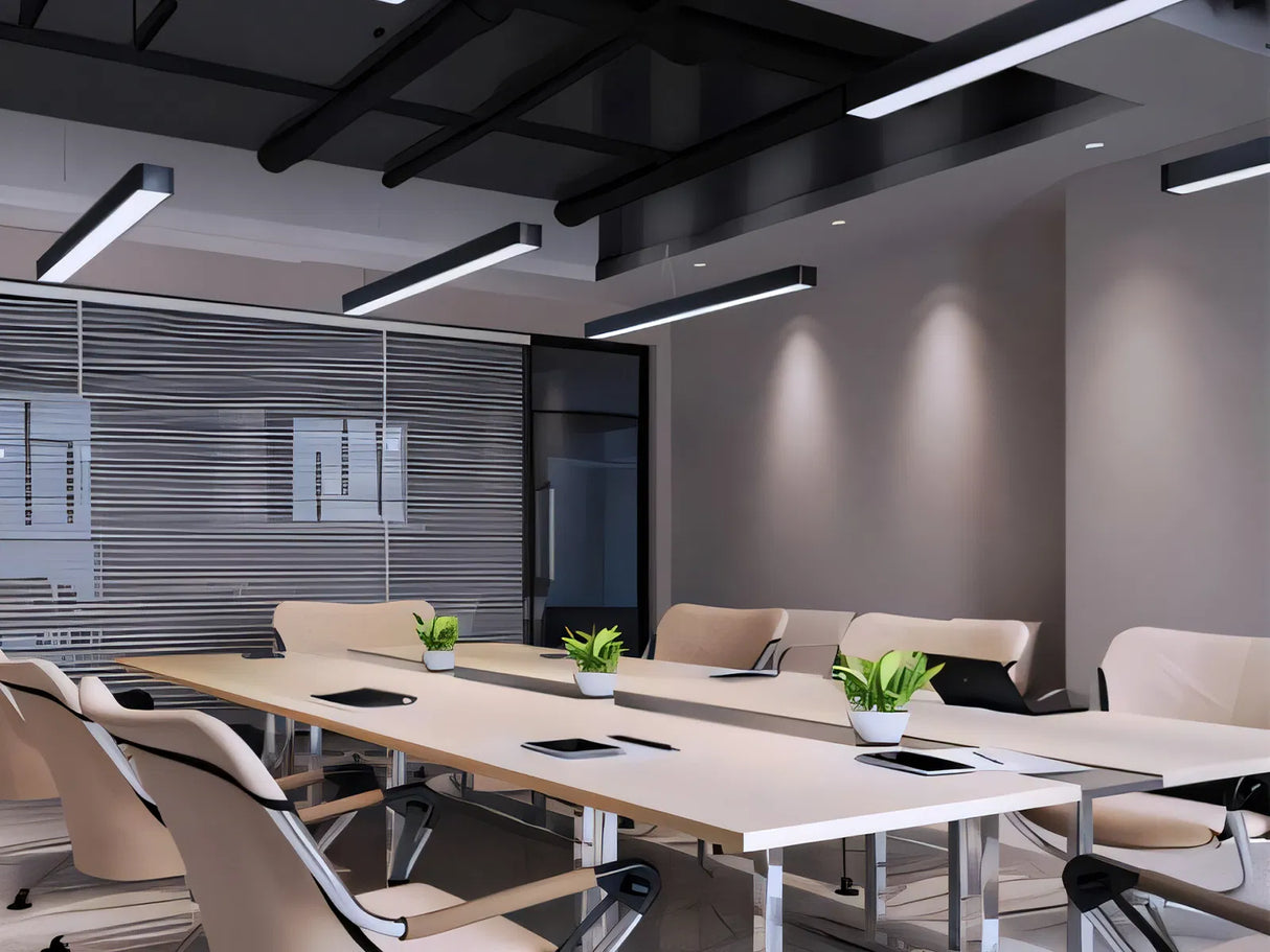 Barre lumineuse LED suspendue blanche 150 cm 48 W connectable