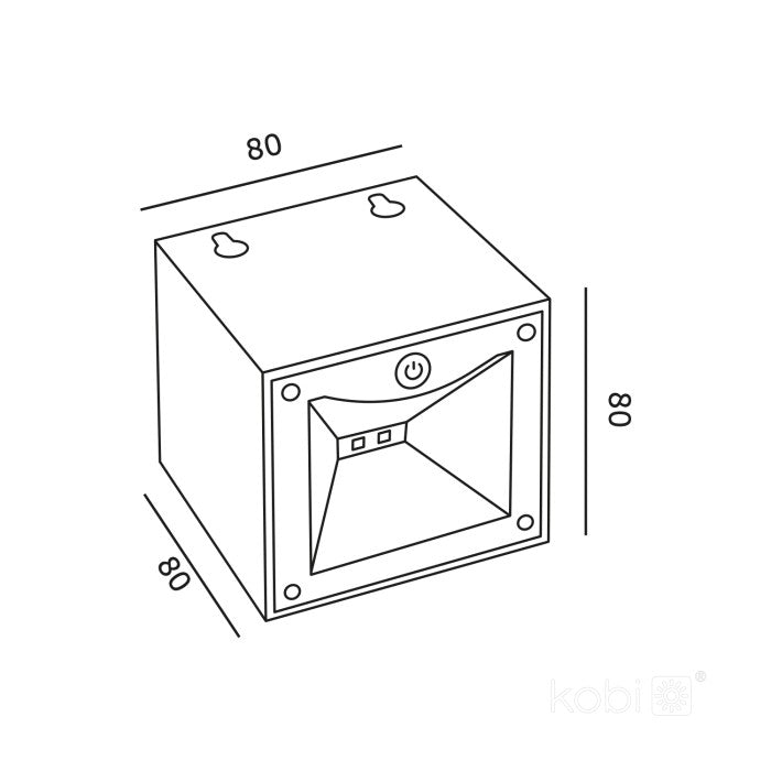 Applique murale LED solaire avec lumière réglable IP54