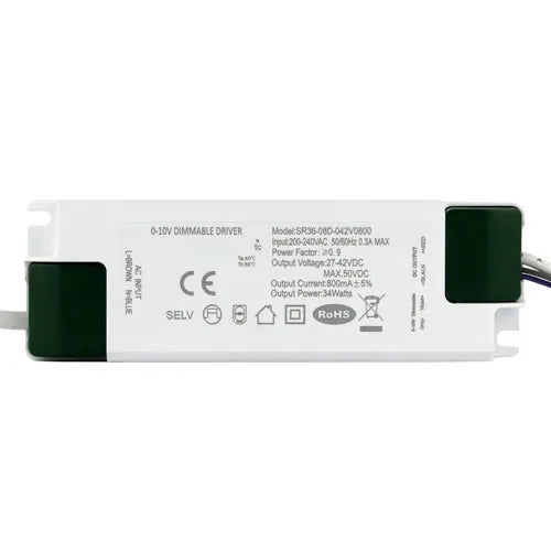 Driver LED dimmable 0-10V 34W 800mA / 38W 900mA / 44W 1060mA