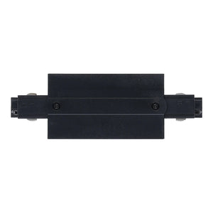 Inbouw 3-fase rail connector recht zwart