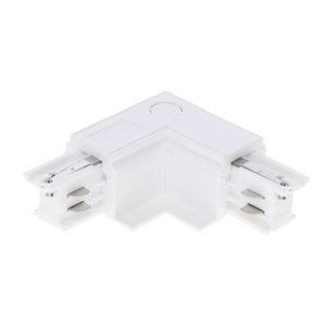 Inbouw 3-fase rail hoek connector wit binnenhoek