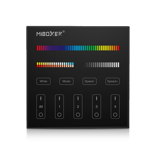 Commande murale Mi-Light 4 groupes | RGB+CCT