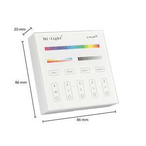 Commande murale Mi-Light 4 groupes | RGB+CCT