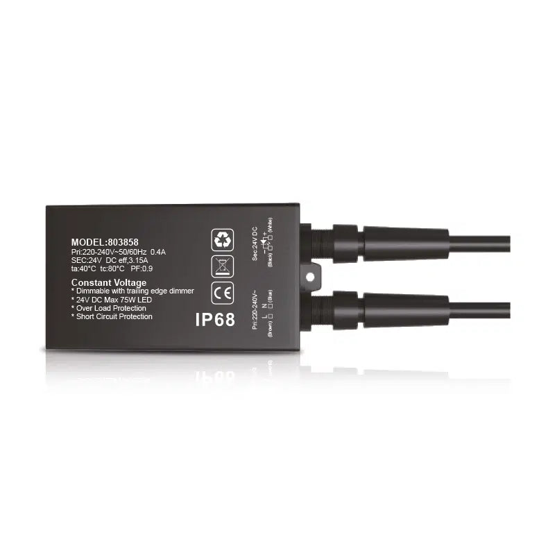 Driver LED Étanche 24V 75W IP68 | Dimmable