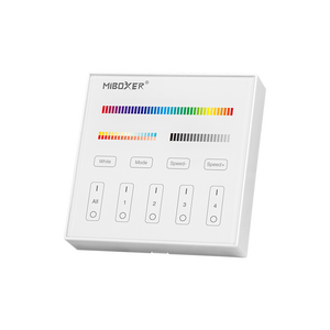 Commande murale Mi-Light 4 groupes | RGB+CCT