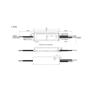 MeanWell XLG-200-24-A afmetingen