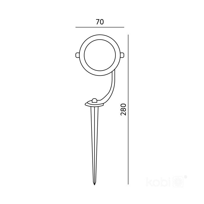 Spot de jardin GU10 IP65 | Spot extérieur en aluminium