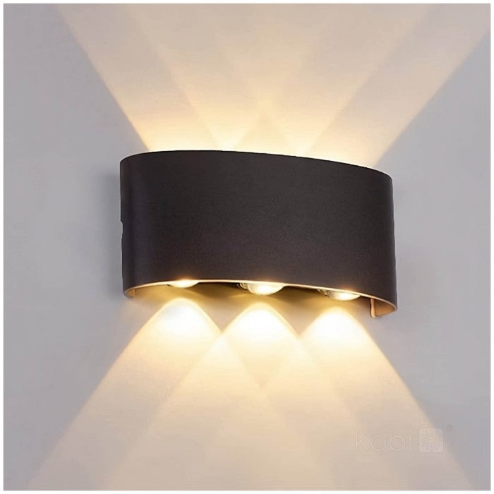 Applique murale LED 6W bi-directionnelle 180° 166x79mm IP54